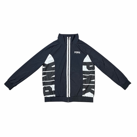 VS PINK Navy Blue, Black & White Anorak Windbreaker - Size XS - Picture 6 of 15
